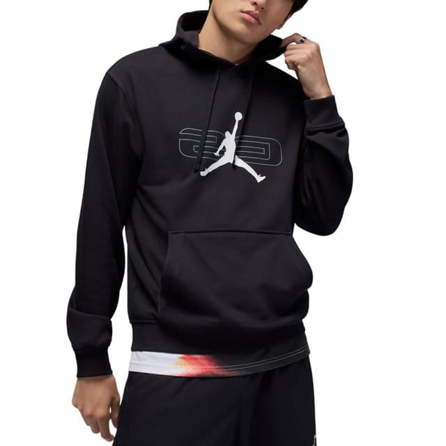 Толстовка чоловіча Nike M J SPRT CSVR GFX FLC PO чорна HQ8694-010