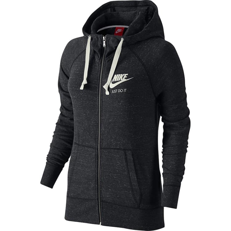 Толстовка женская Nike Gym FZ серая 726057-060