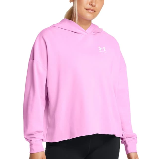Толстовка жіноча Under Armour UA Rival Terry OS Hoodie рожева 1382736-638