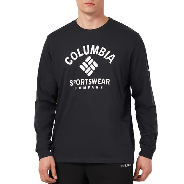 Футболка з довгим рукавом чоловіча Columbia Rockaway River™ Graphic LS Tee чорна 2022191-009