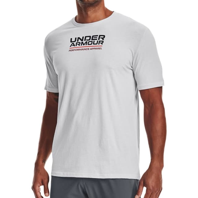 Футболка мужская Under Armour Ua Multicolor Box Logo Ss серая 1370529-014