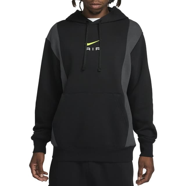 Толстовка чоловіча Nike M NSW SW AIR PO HOODY FLC BB чорна FV0167-010