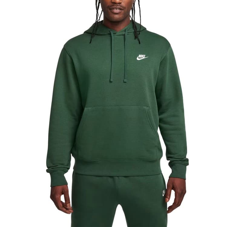 Толстовка мужская Nike M NSW CLUB HOODIE FZ BB зеленая BV2645-323