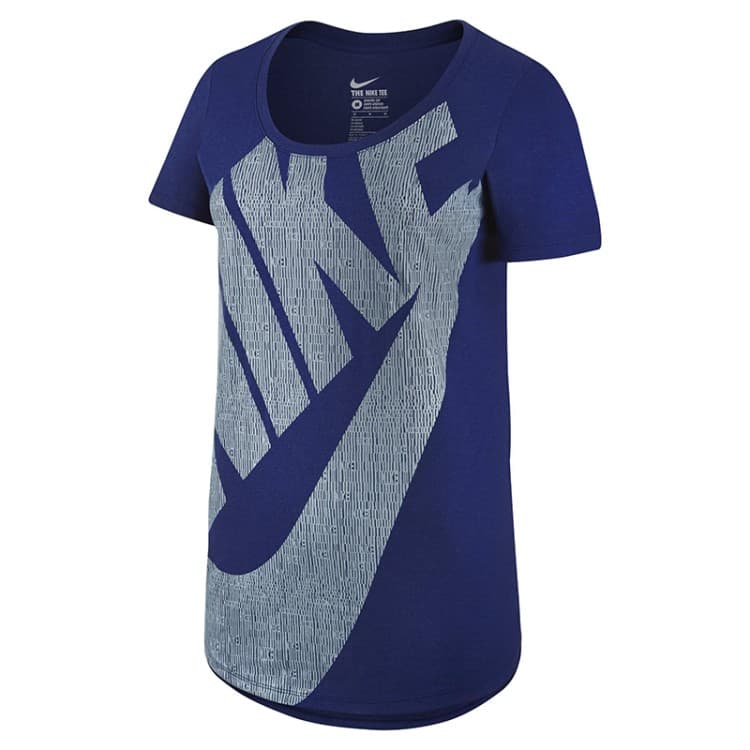 Футболка жіноча Nike tee-bf futura glyph fill синя 729489-485 