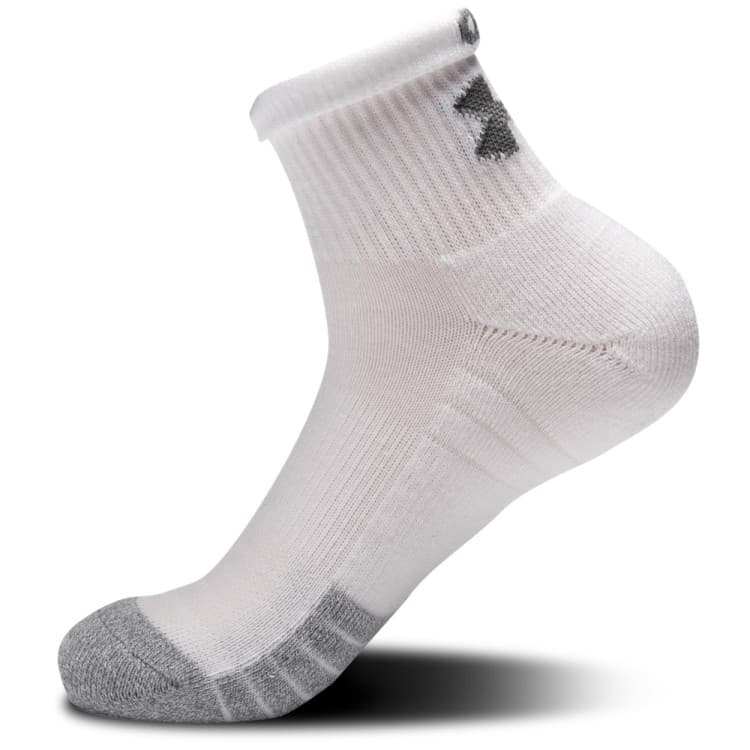 Носки Under Armour UA Heatgear Quarter 3pk белые 1353262-100