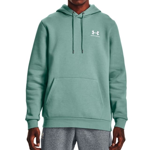 Толстовка мужская Under Armour UA Essential Fleece Hoodie зеленая 1373880-177