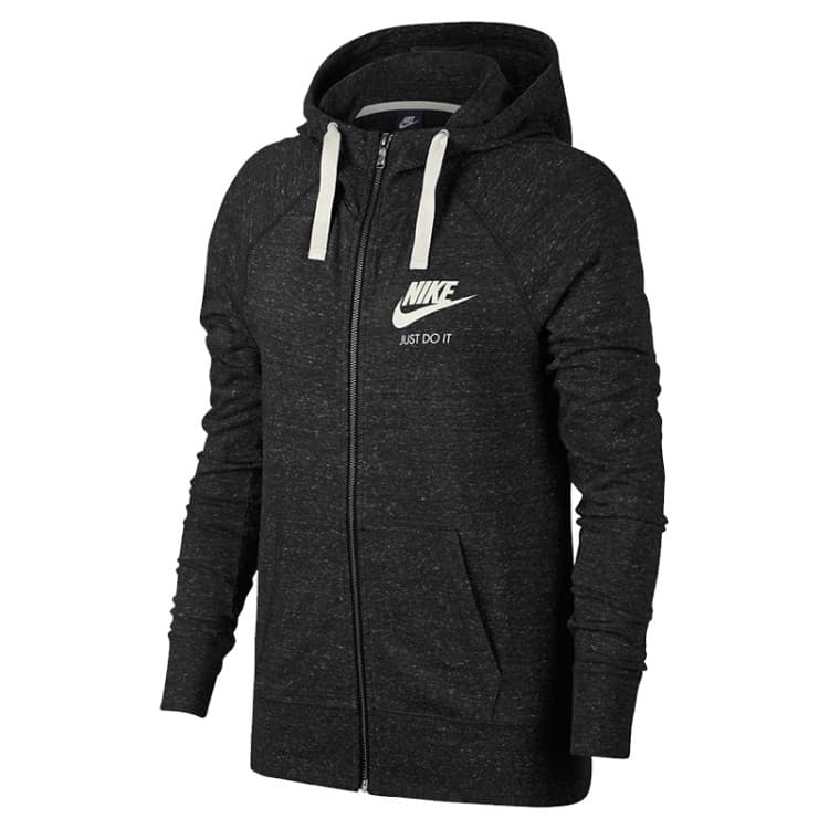 Толстовка жіноча Nike W NSW GYM VNTG FZ чорна 883729-010 