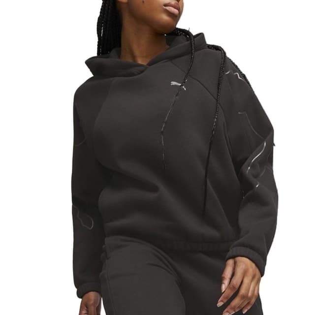Толстовка жіноча Puma MOTION Cat Hoodie чорна 67608401