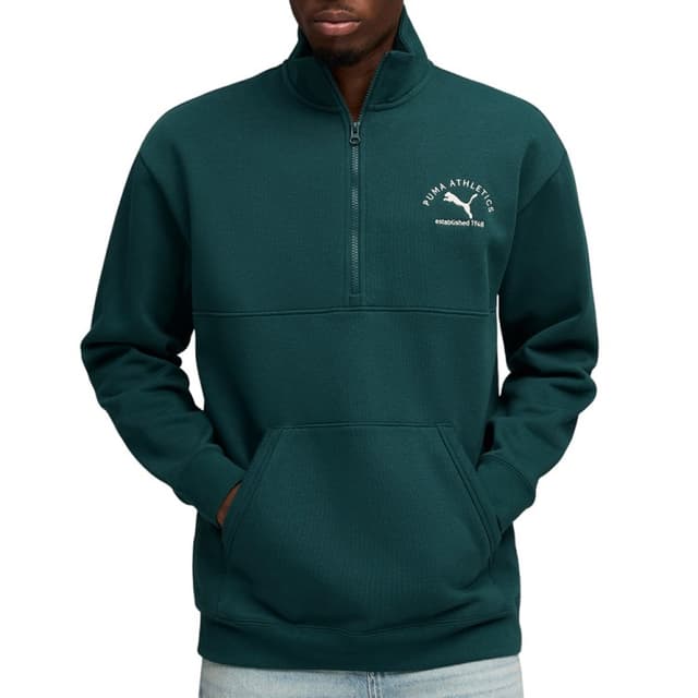 Толстовка чоловіча Puma CLASS Half Zip Sweater зелена 68825275