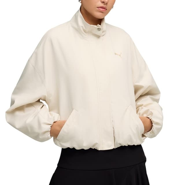 Ветровка женская Puma Style Jacket молочная 63501687