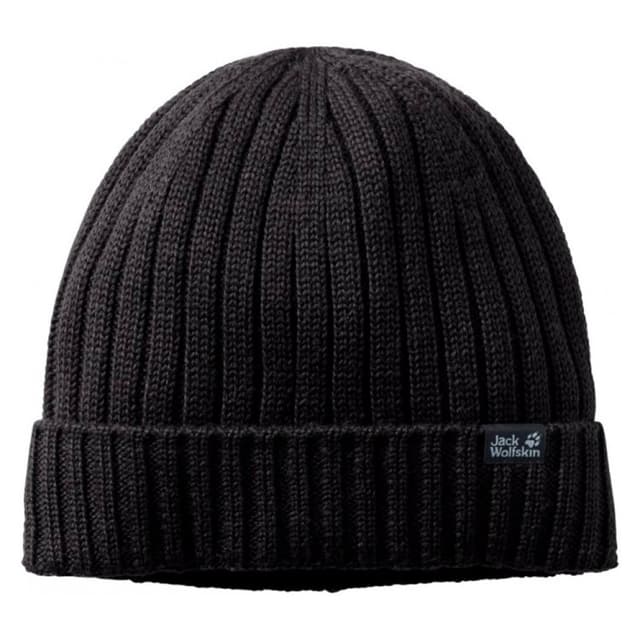 Шапка унісекс Jack Wolfskin STORMLOCK RIP KNIT CAP чорна 1907121-6000