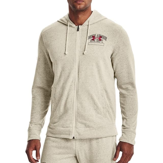 Толстовка чоловіча Under Armour Rival Try Athlc Dep Fz Hd бежева 1370355-279
