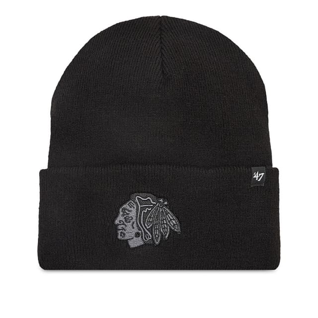 Шапка унісекс 47 Brand NHL CHICAGO BLACKHAWKS HAYMAKE чорна H-HYMKR04ACE-BKC