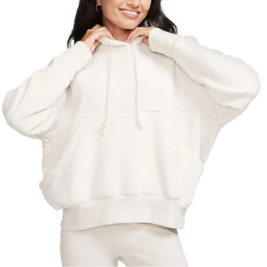 Толстовка жіноча Nike W NSW PHNX PLSH OS HDY бежева FN3625-104