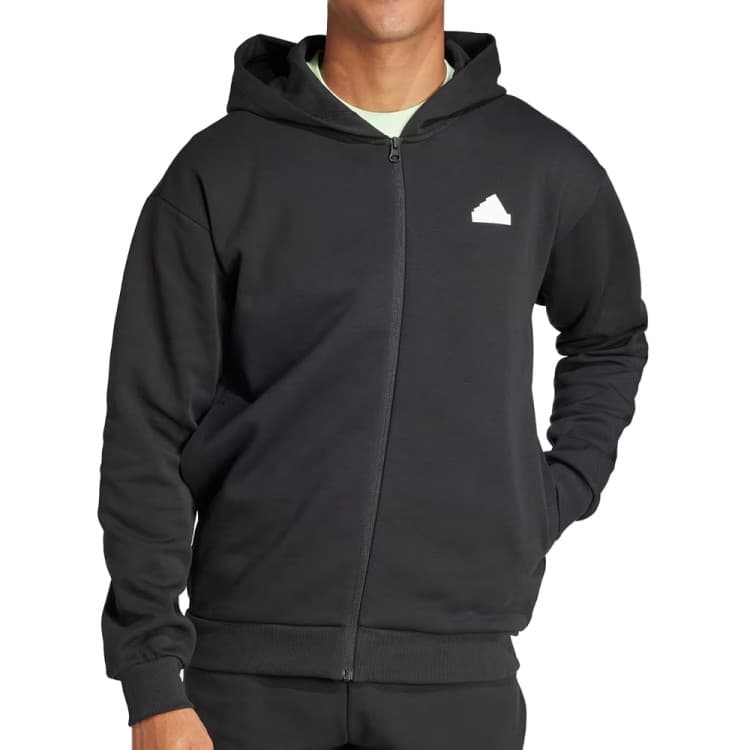 Толстовка чоловіча Adidas M FI BOS FZ чорна IN3305