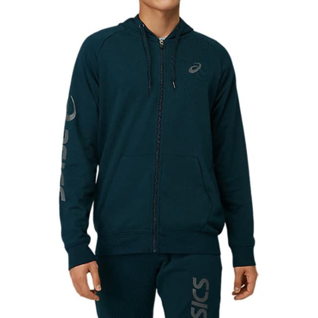 Толстовка чоловіча Asics Big Asics Fz Hoodie синя 2031A983-404 