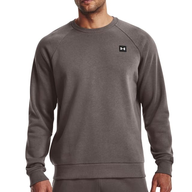 Толстовка мужская Under Armour UA Rival Fleece Crew коричневая 1357096-176