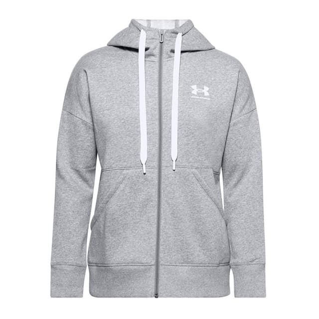 Толстовка жіноча Under Armour Rival Fleece FZ Hoodie сіра 1356400-035
