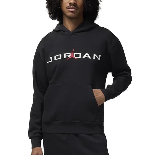 Толстовка чоловіча Nike M J ESS JD AIR STRCH FLC HDY чорна HQ4643-010