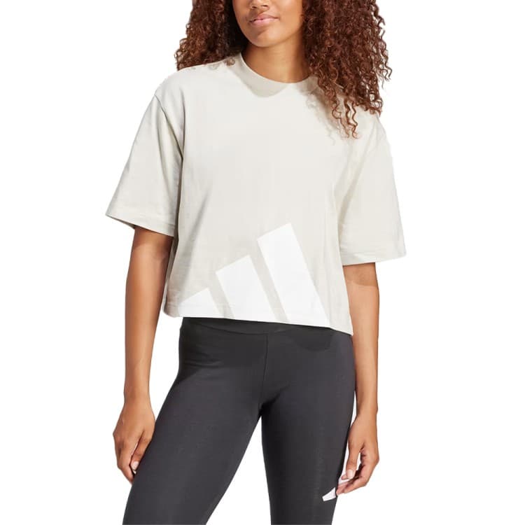 Футболка жіноча Adidas W BL SJ BF T бежева JG8729