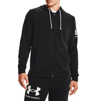 Чоловіча толстовка Under Armour Ua Rival Terry Fz Hd чорна 1361606-001