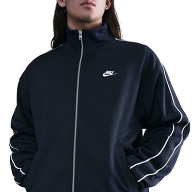 Толстовка мужская Nike M NK CLUB KNIT OS TRACK JACKET темно-синяя HV1417-451