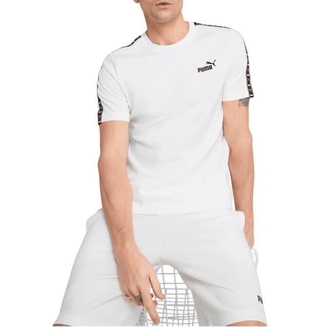 Футболка чоловіча Puma ESS TAPE Tee біла 68467402