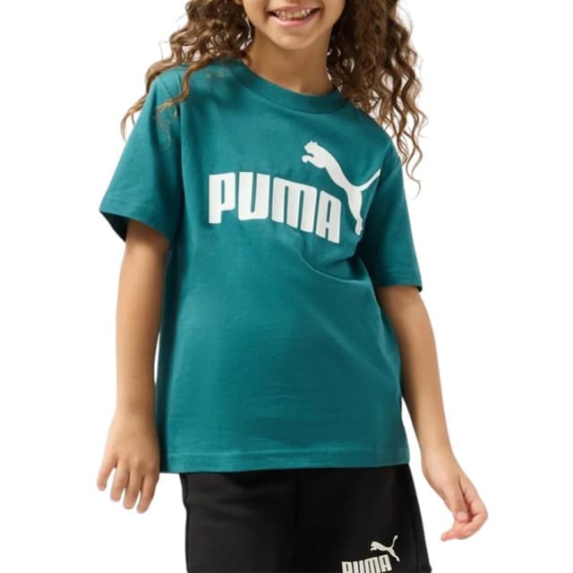 Футболка детская Puma ESS No. 1 Logo Tee B зеленая 68490641