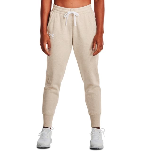 Брюки женские Under Armour Rival Fleece Joggers бежевые 1356416-783