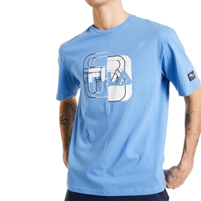 Футболка мужская FILA T-shirt голубая 113358-S1