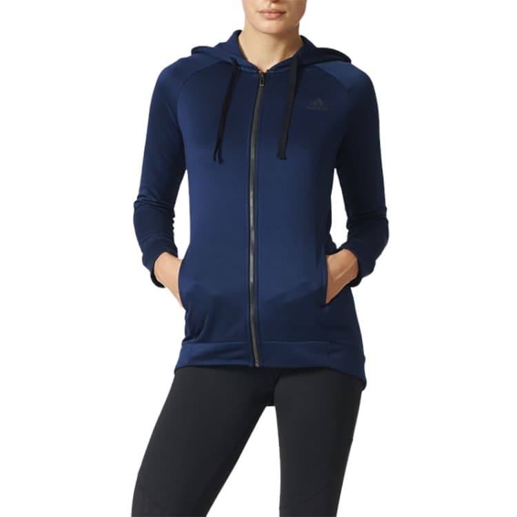 Толстовка женская Adidas синяя BK4677-1