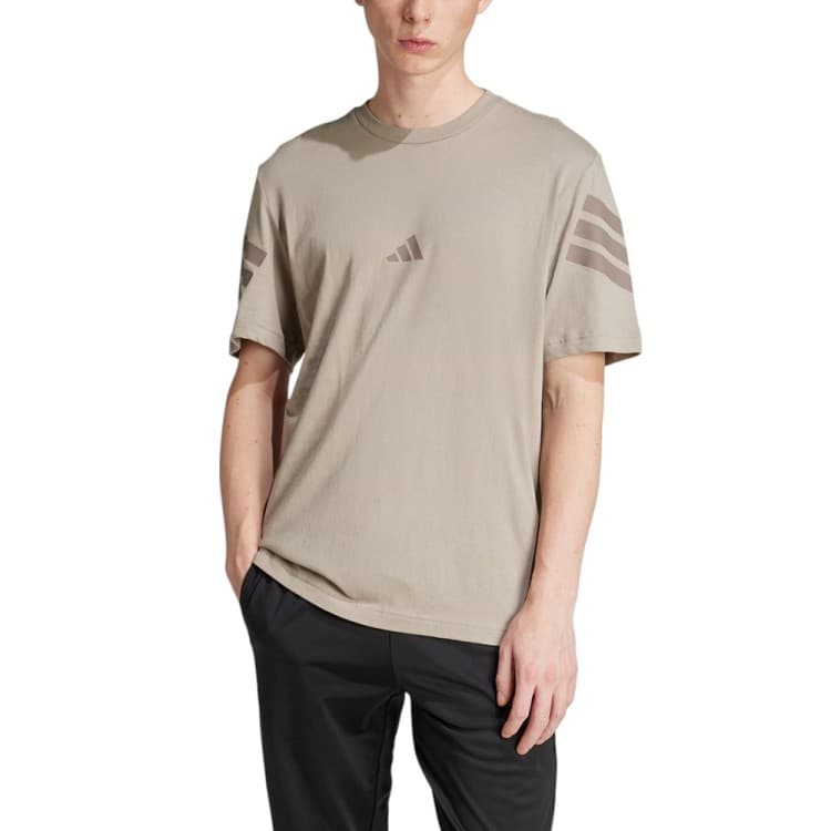 Футболка чоловіча Adidas M FI 3S REG T бежева JI8783