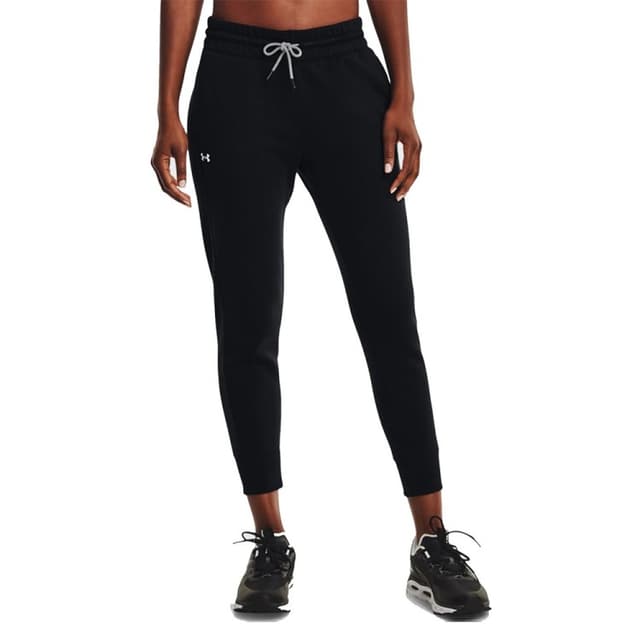 Брюки женские Under Armour Rival Fleece Mesh Pant черные 1365849-001