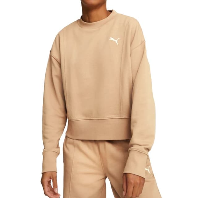 Толстовка жіноча Puma HER Crew бежева 67310989