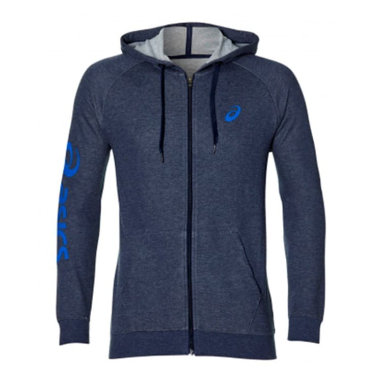 Толстовка мужская Asics Big Asics Fz Hoodie синяя 2031A983-403 