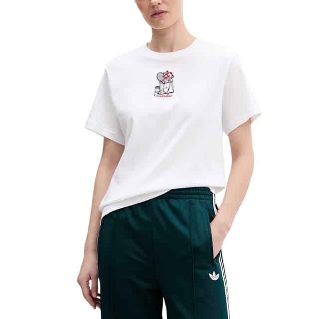 Футболка женская Adidas MINI EMB T белая KA5090