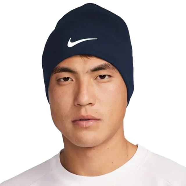 Шапка Nike U NK DF PEAK BEANIE SC P TM синяя FQ8292-451