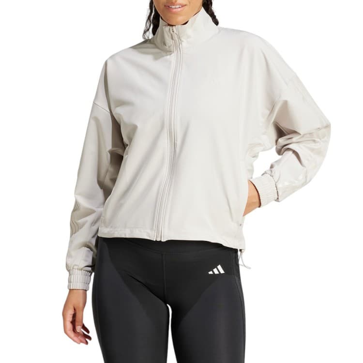 Толстовка жіноча Adidas PACER W JACKET бежева JP4343