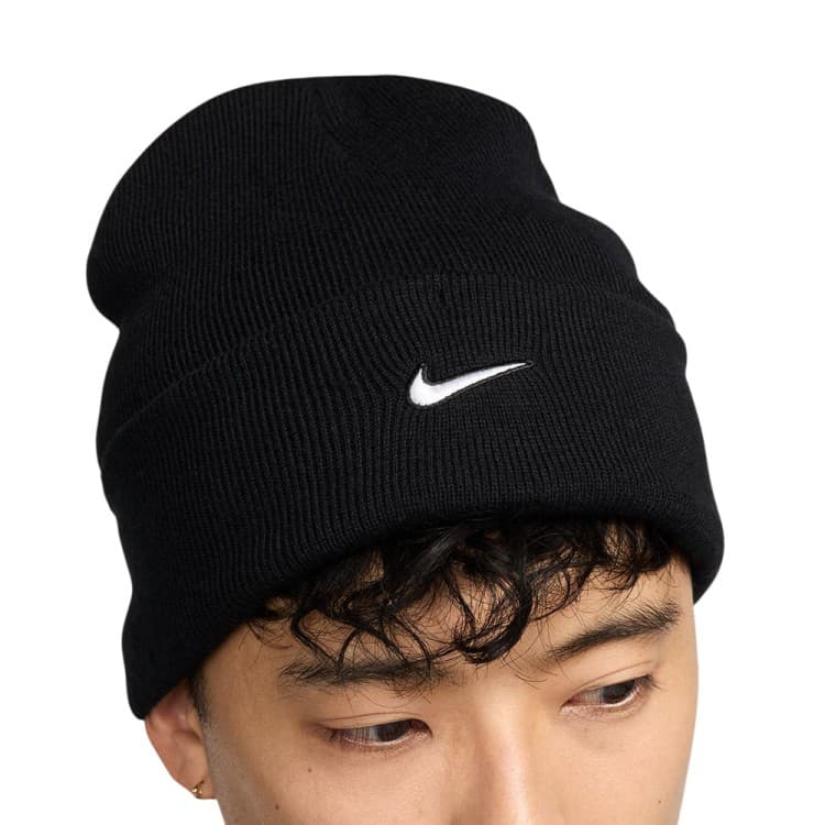 Шапка Nike U NK PEAK BEANIE TC SWSH F24 L чорна HF0187-010