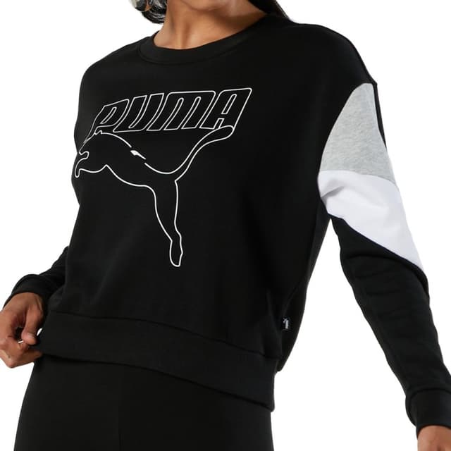 Толстовка жіноча Puma Rebel Crew чорна 58575001