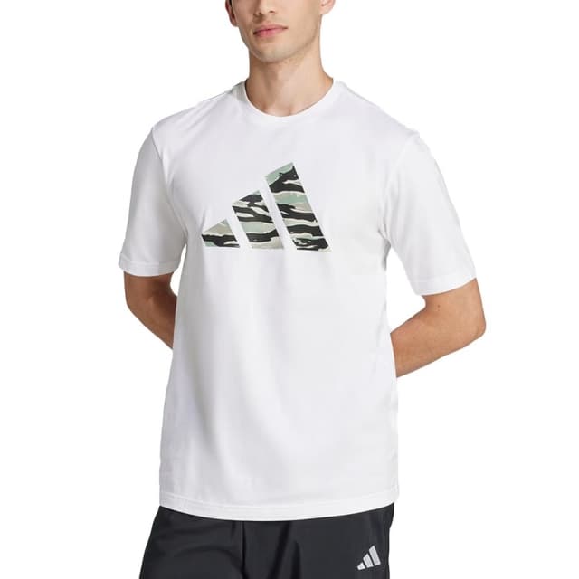 Футболка чоловіча Adidas M C CAMO LOGO T біла JI6770