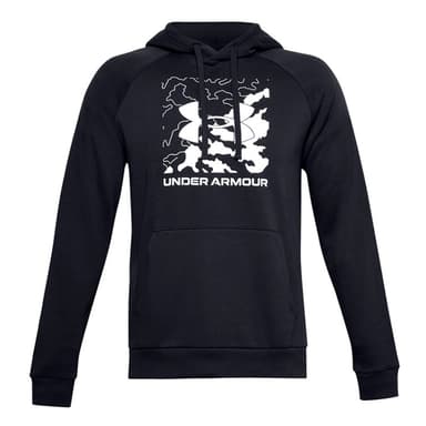 Толстовка мужская Under Armour Rival Fleece Box Logo HD черная 1357095-001