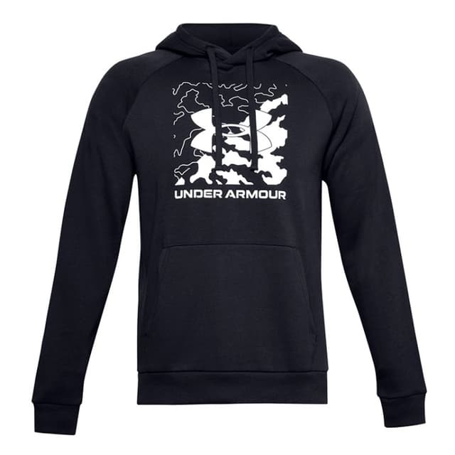 Чоловіча толстовка Under Armour Rival Fleece Box Logo HD чорна 1357095-001
