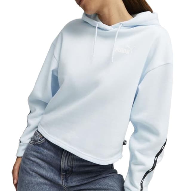 Толстовка жіноча Puma ESS TAPE Hoodie FL блакитна 67599669