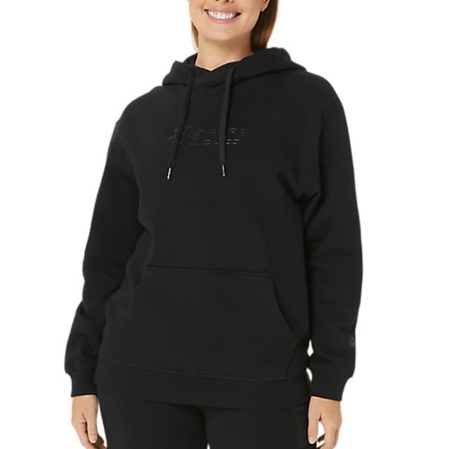 Толстовка женская Asics LOGO OTH HOODIE черная 2032C845-002