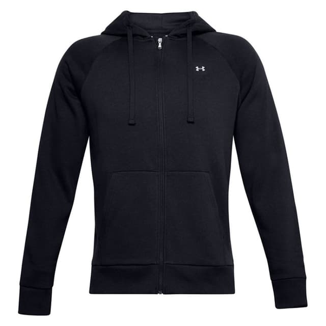Толстовка мужская Under Armour Ua Rival Fleece Fz Hoodie черная 1357111-001
