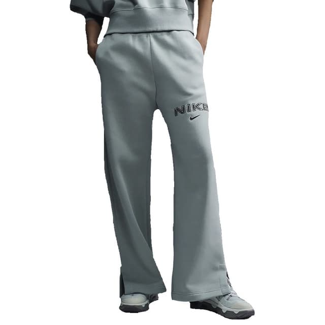 Штани жіночі Nike W NSW PHNX FLC HR LOGO PNT WDE зелені FV7684-370
