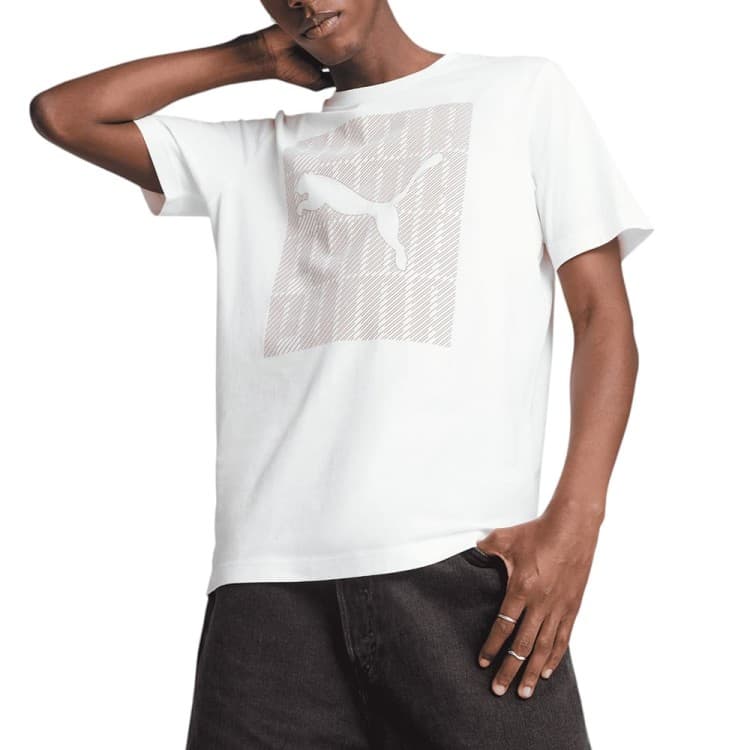 Футболка мужская GRAPHICS Puma Wording Tee белая 68482502