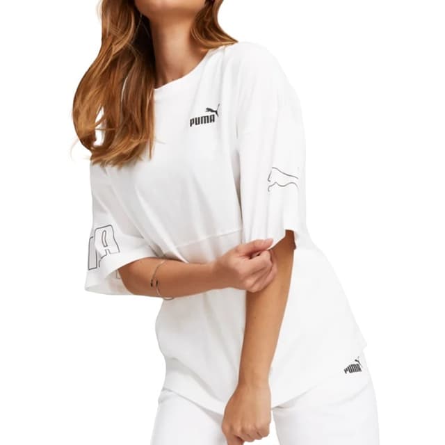 Футболка женская Puma PUMA POWER Colorblock Tee белая 67363602