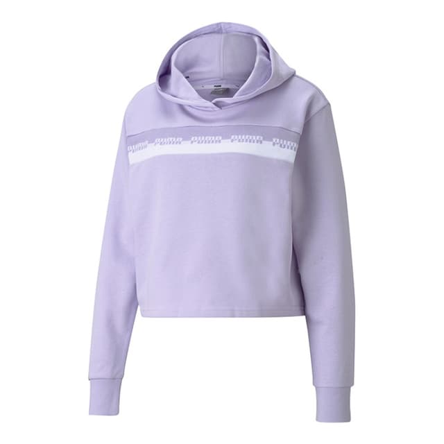 Толстовка жіноча Puma Amplified Cropped Hoodie бузкова 58590916 